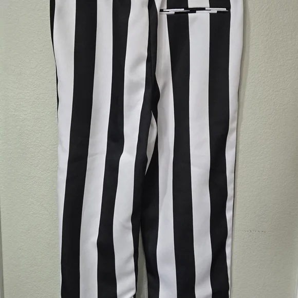 Spirit Halloween Beetlejuice Costume Adult Small Jacket Pants Tie Black White - Picture 8 of 14
